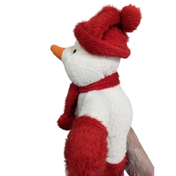 Vintage Kings Plush snowman 2002 white red carrot nose  15inch - Picture 4 of 10